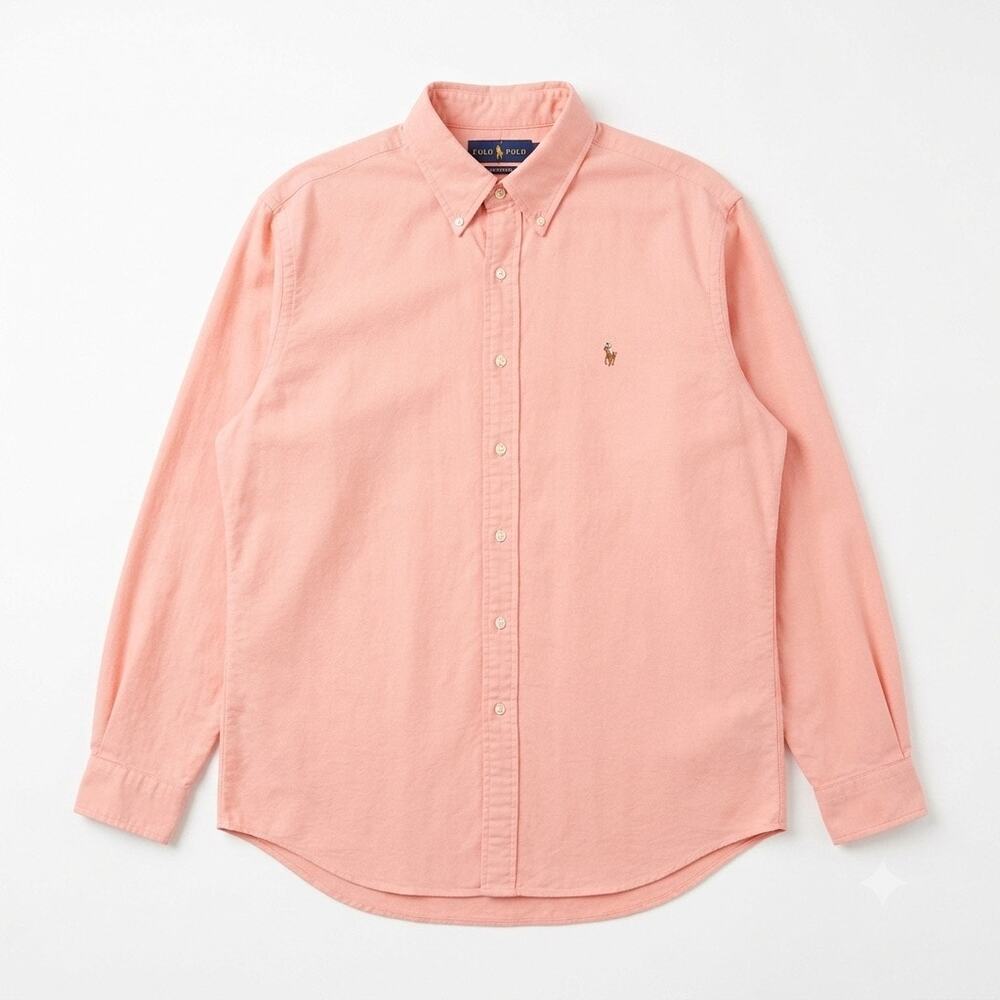 Ralph Lauren Classic Fit Oxford Shirt Coral Orange Cotton Mens 3XLT XXXL Tall